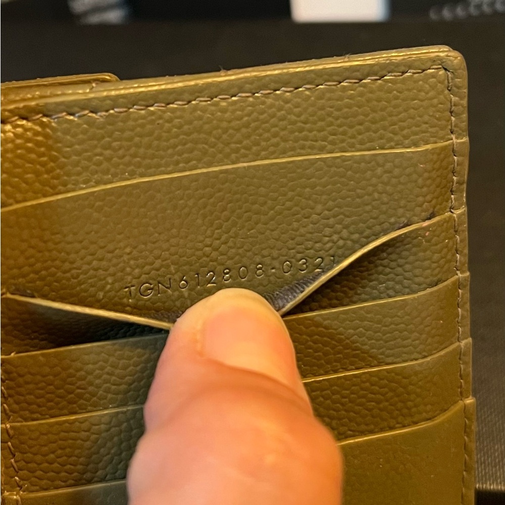 SOLD OFF POSHMARK 
Cassandre YSL Monogram Leather Zip Card Holder - Picture 4 of 16